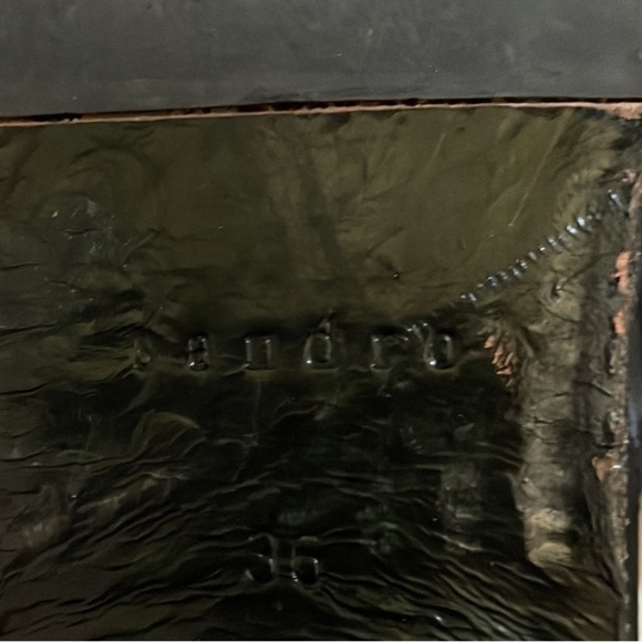 Sandro Paris Black Leather Chelsea boot With Grommets Size 5 - Picture 10 of 11